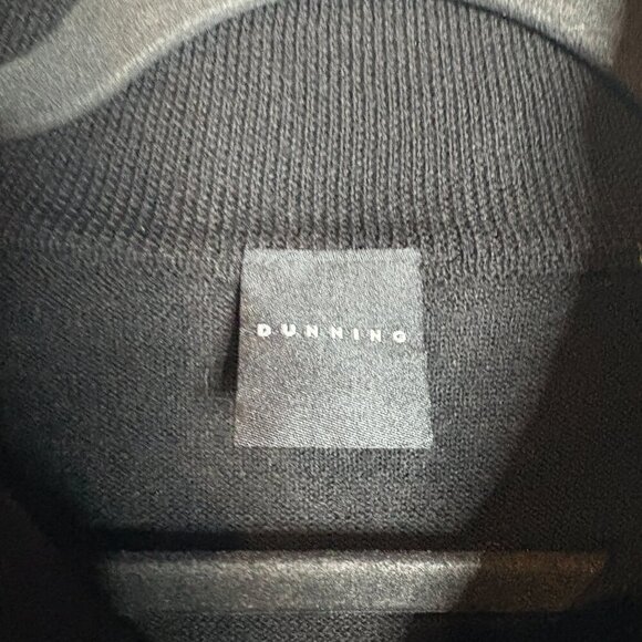 Dunning black wool half zip pullover sweater - Picture 3 of 7
